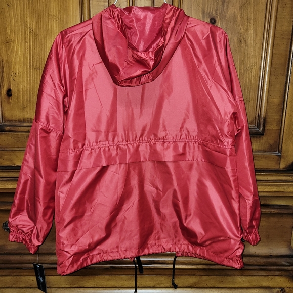 NWT, Beverly Hills Polo Club red windbreaker, size medium - Picture 3 of 3